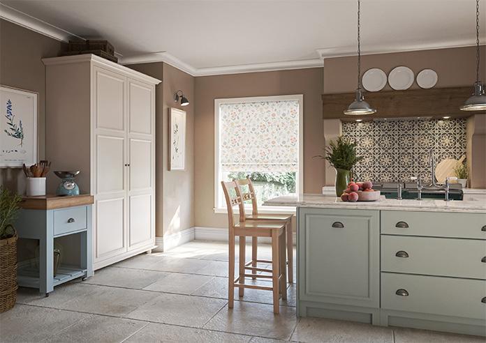 Floral Whimsy, Springtime - Roman Blind - Image 6